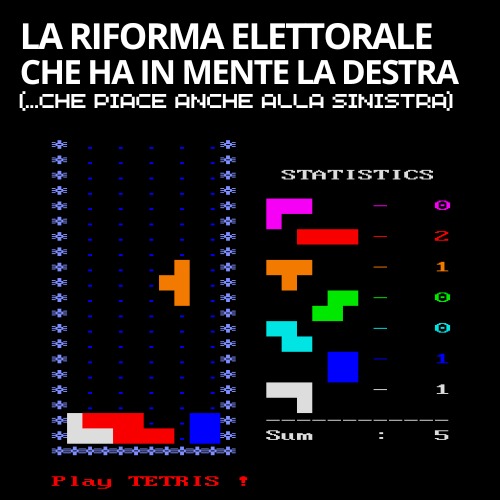 RIFORMA ELETTORALE: COSA HA IN MENTE LA DESTRA (…che piace anche alla sinistra)