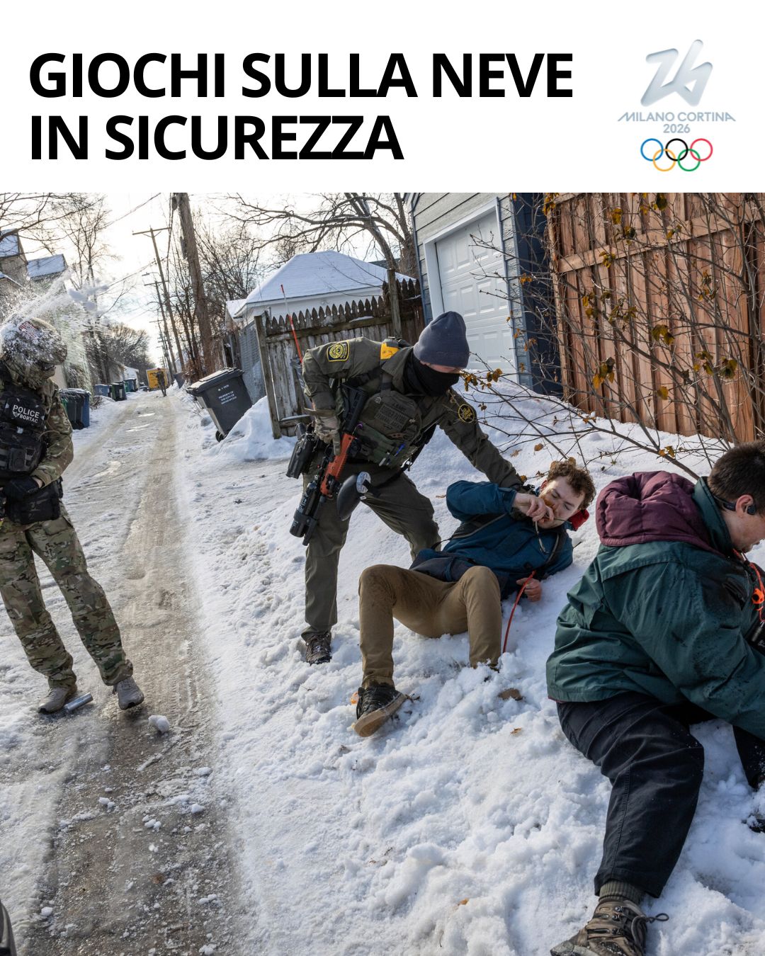 Giochi sulla neve in sicurezza